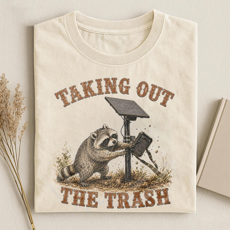 Taking Out The Trash Raccoon T-shirt