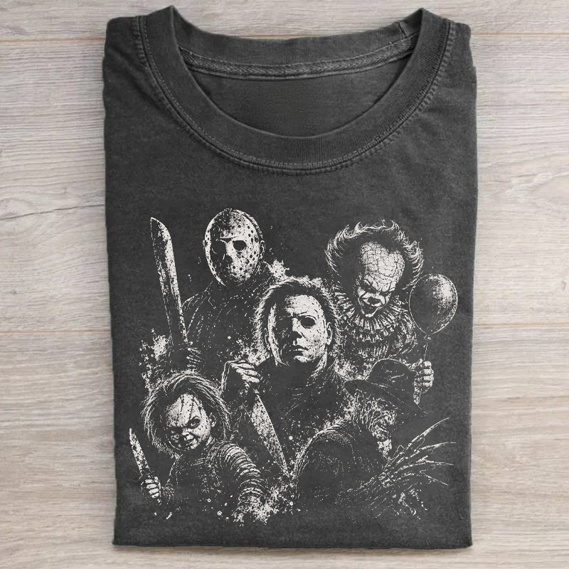 Retro Halloween Characters T-shirt