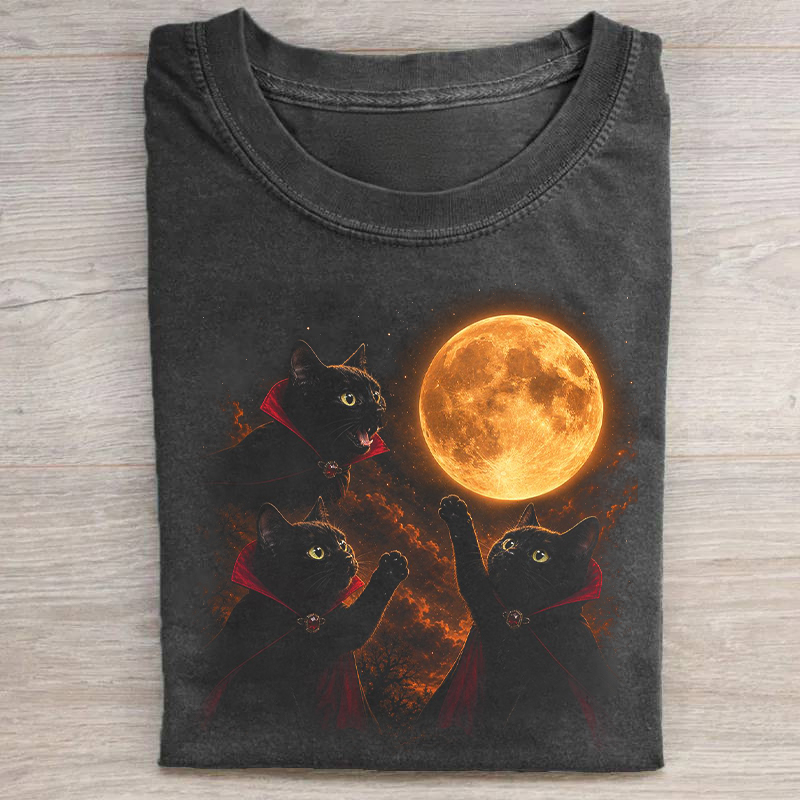 Black Cat Moon Vampire