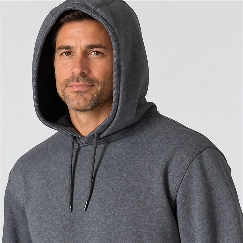 Men’s 13 oz Heavyweight Pullover Fleece Hoodie – Loose Fit