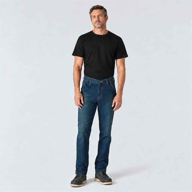 Men’s 12 oz Stretch Utility Work Jeans – Relaxed Straight Fit