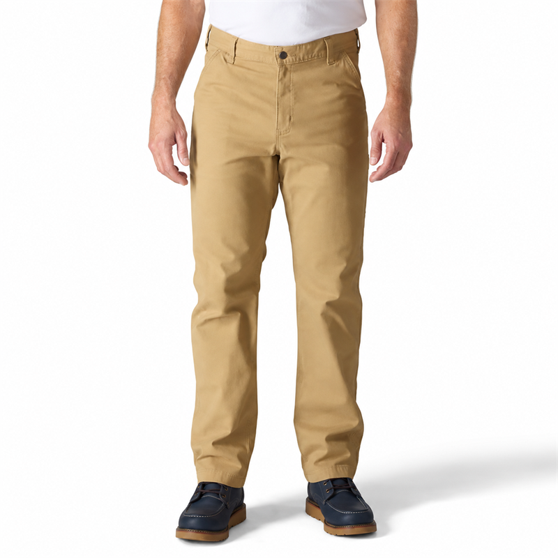 Men’s Midweight Stretch Canvas Work Pants – Relaxed Straight Fit