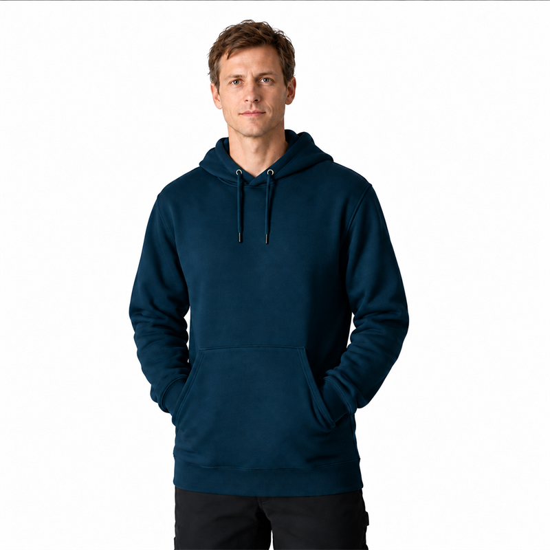 Men’s 10.5 oz Midweight Cotton-Blend Pullover Hoodie – Loose Fit
