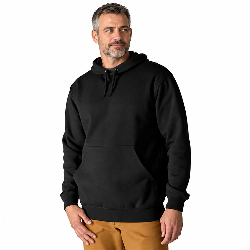 Men’s 10.5 oz Midweight Cotton-Blend Pullover Hoodie – Loose Fit