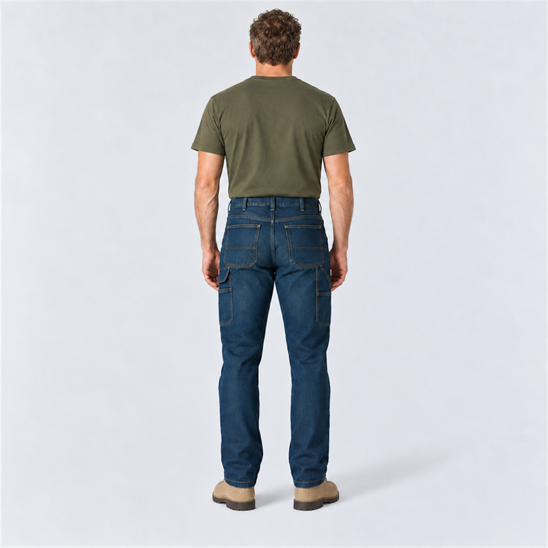 Men’s 12 oz Stretch Work Jeans – Relaxed Straight Fit
