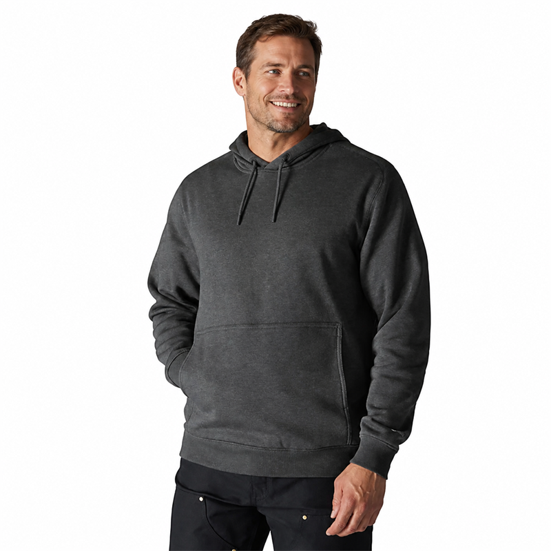 Men’s 7.5 oz Moisture-Wicking Fleece Pullover Hoodie – Relaxed Fit