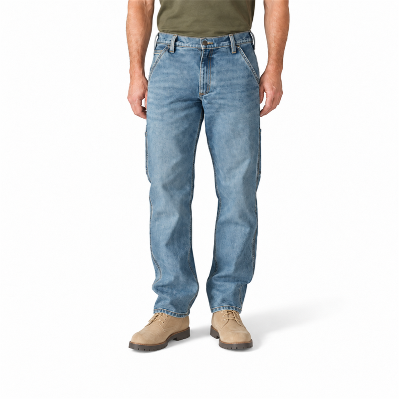 Men’s 12 oz Stretch Work Jeans – Relaxed Straight Fit