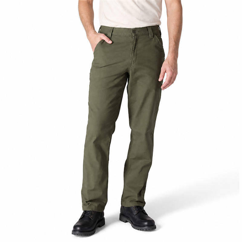 Men’s Midweight Stretch Canvas Work Pants – Relaxed Straight Fit