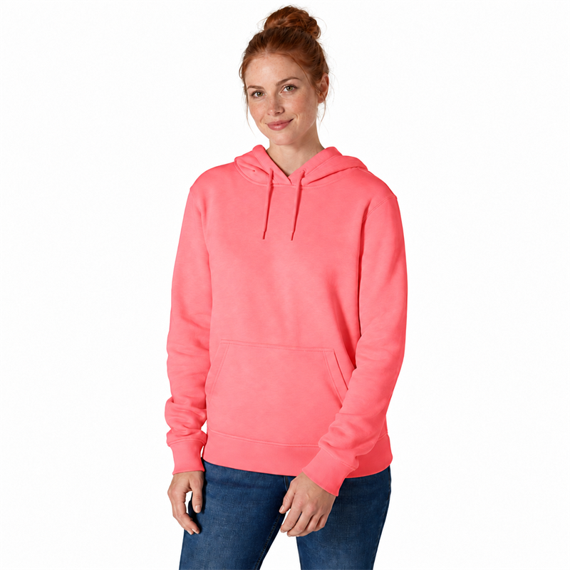 Women’s Lightweight Cotton-Blend Pullover Hoodie – Relaxed Fit
