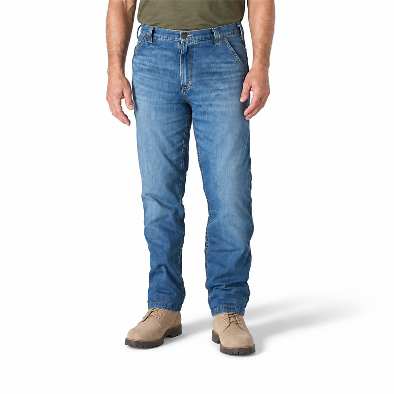 Men’s 12 oz Stretch Work Jeans – Relaxed Straight Fit
