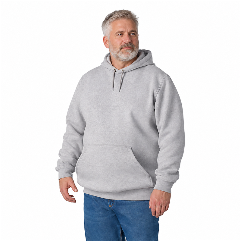 Men’s 10.5 oz Midweight Cotton-Blend Pullover Hoodie – Loose Fit
