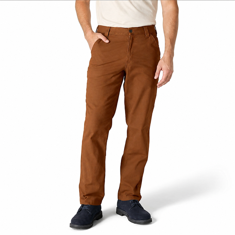 Men’s Midweight Stretch Canvas Work Pants – Relaxed Straight Fit