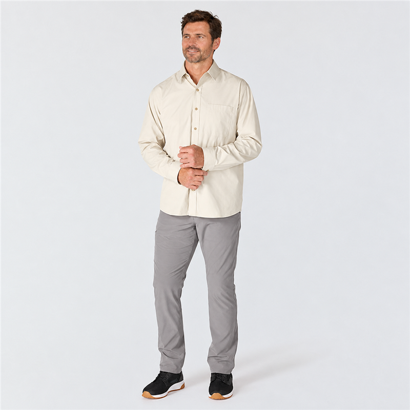 Men’s UPF 50+ Lightweight Long-Sleeve Outdoor Shirt – Quick-Dry Relaxed Fit