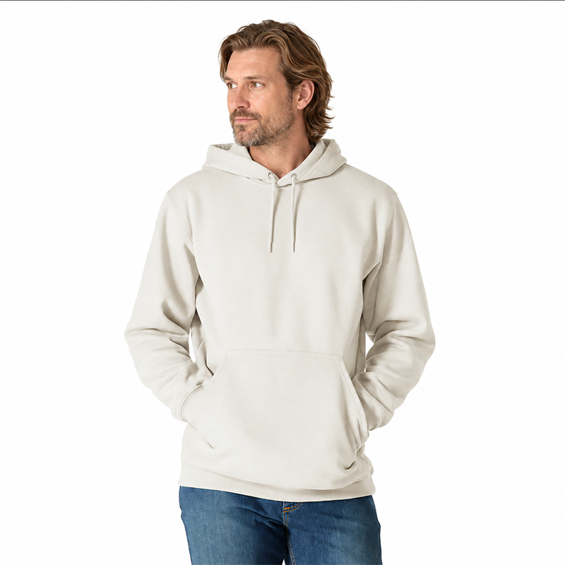 Men’s 10.5 oz Midweight Cotton-Blend Pullover Hoodie – Loose Fit