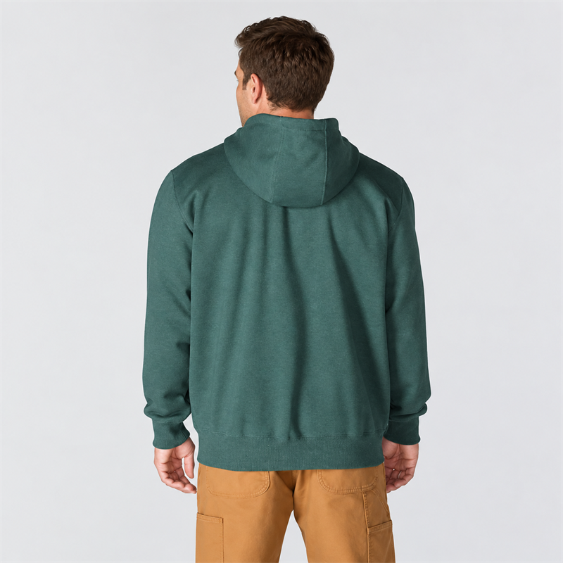 Men’s 13 oz Water-Repellent Heavyweight Full-Zip Hoodie – Loose Fit