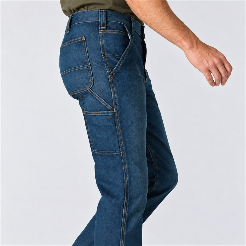 Men’s 12 oz Stretch Work Jeans – Relaxed Straight Fit