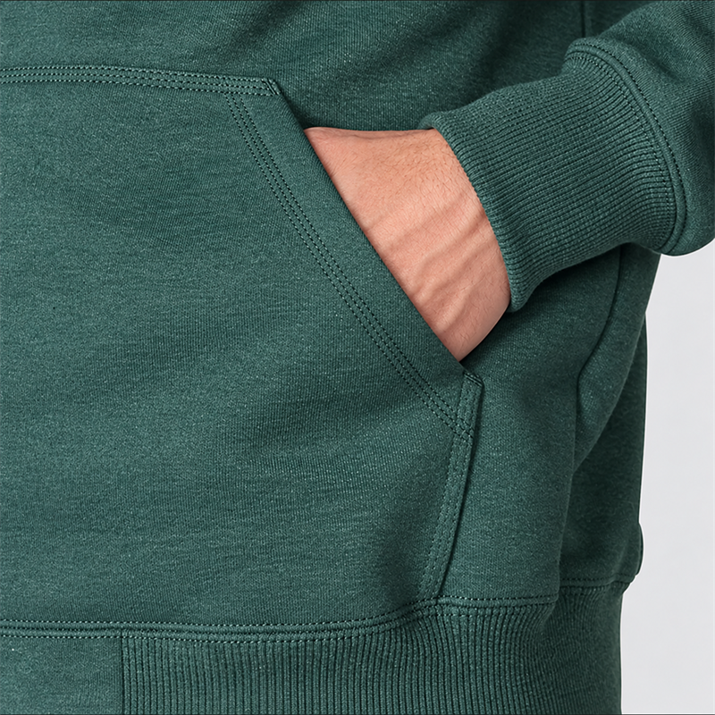 Men’s 13 oz Water-Repellent Heavyweight Full-Zip Hoodie – Loose Fit