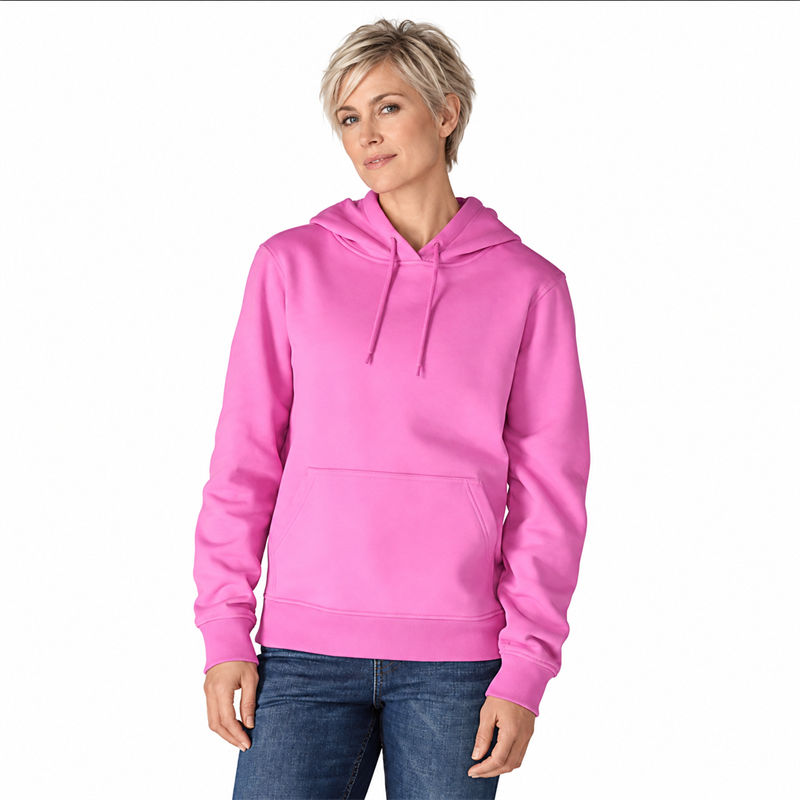 Women’s Lightweight Cotton-Blend Pullover Hoodie – Relaxed Fit