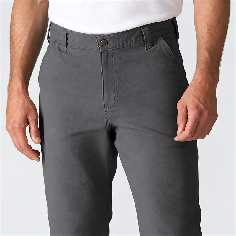 Men’s Midweight Stretch Canvas Work Pants – Relaxed Straight Fit