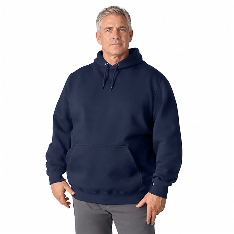 Men’s 13 oz Water-Repellent Heavyweight Pullover Hoodie – Loose Fit