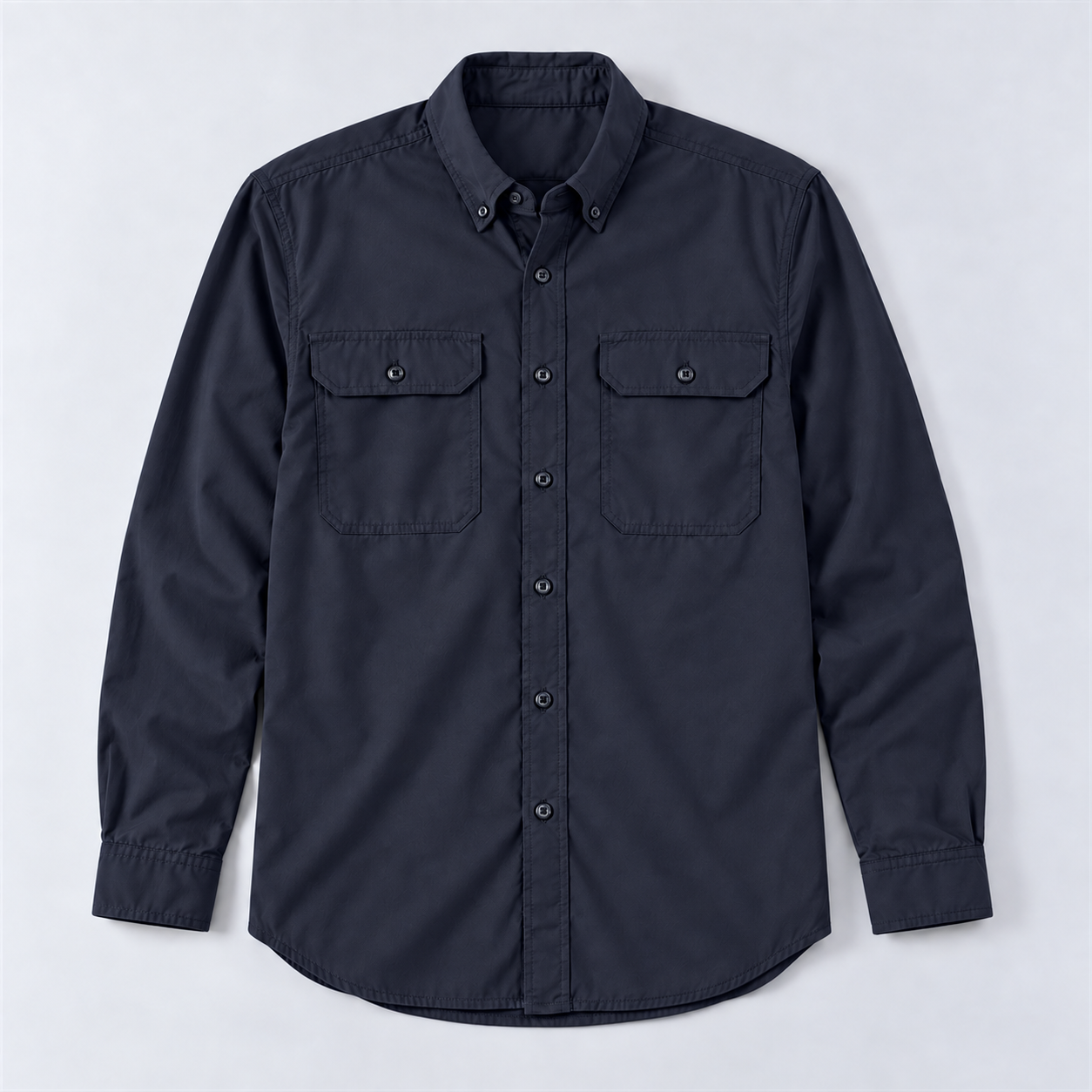 Men’s Flame-Resistant Midweight Twill Work Shirt – Loose Fit, Long Sleeve