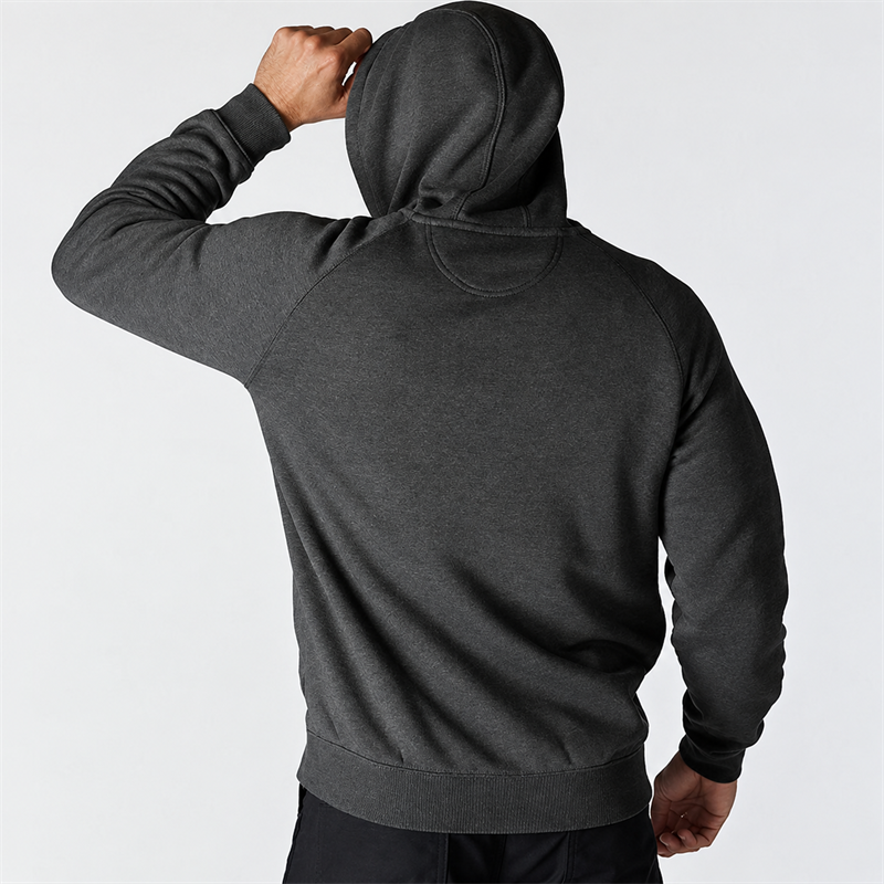 Men’s 7.5 oz Moisture-Wicking Fleece Pullover Hoodie – Relaxed Fit