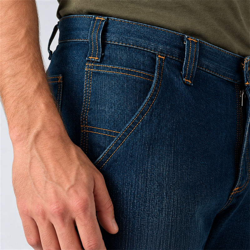 Men’s 12 oz Stretch Work Jeans – Relaxed Straight Fit