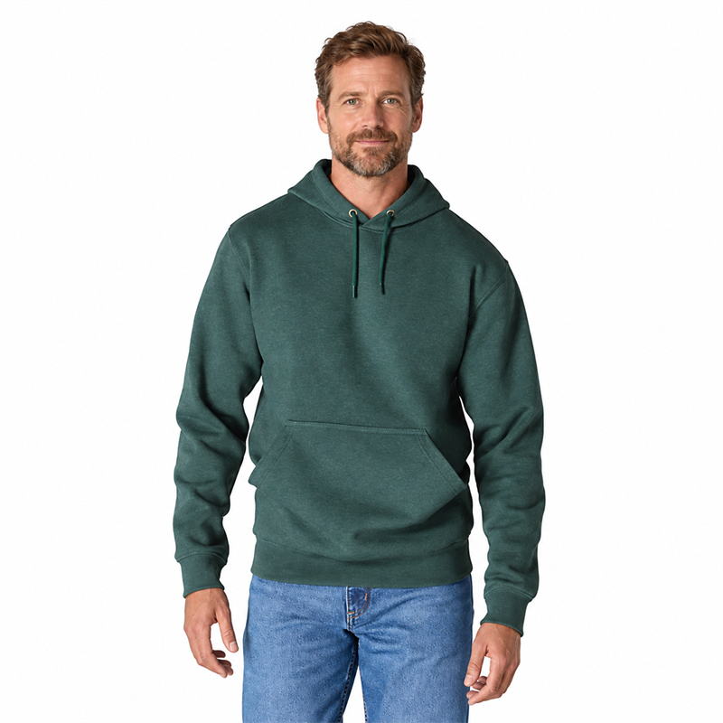 Men’s 10.5 oz Midweight Cotton-Blend Pullover Hoodie – Loose Fit