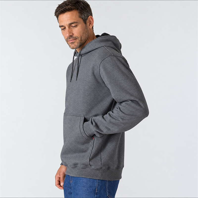 Men’s 13 oz Heavyweight Pullover Fleece Hoodie – Loose Fit
