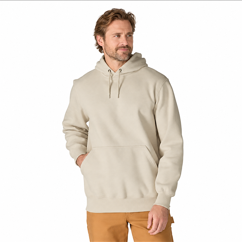 Men’s 13 oz Water-Repellent Heavyweight Pullover Hoodie – Loose Fit