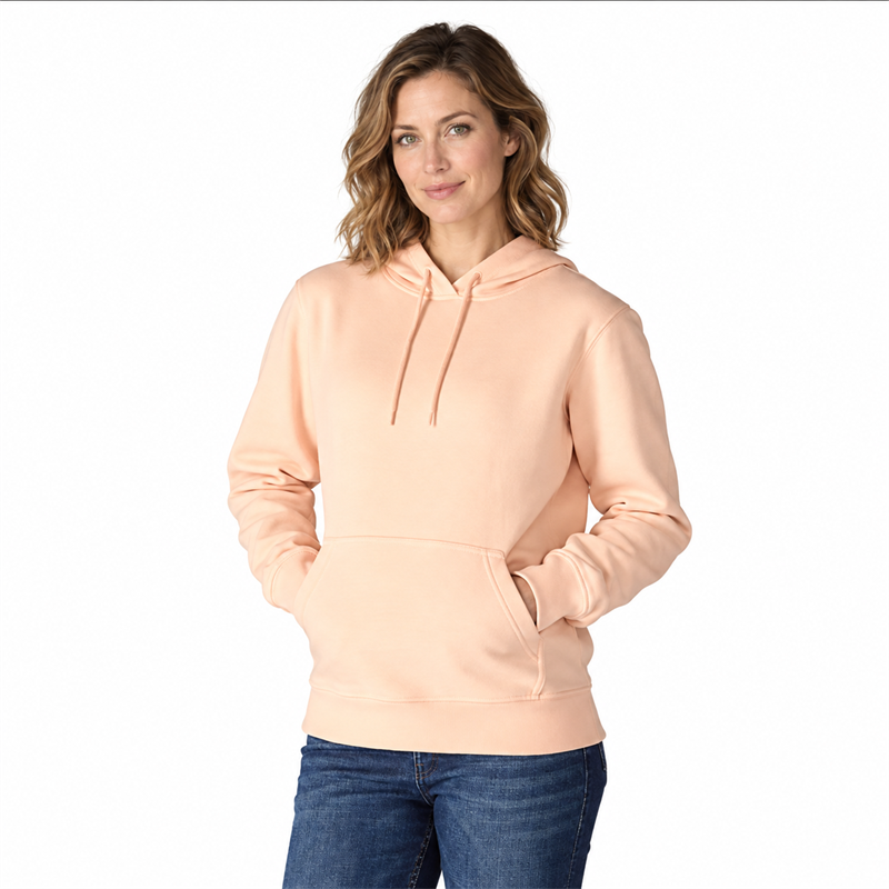 Women’s Lightweight Cotton-Blend Pullover Hoodie – Relaxed Fit