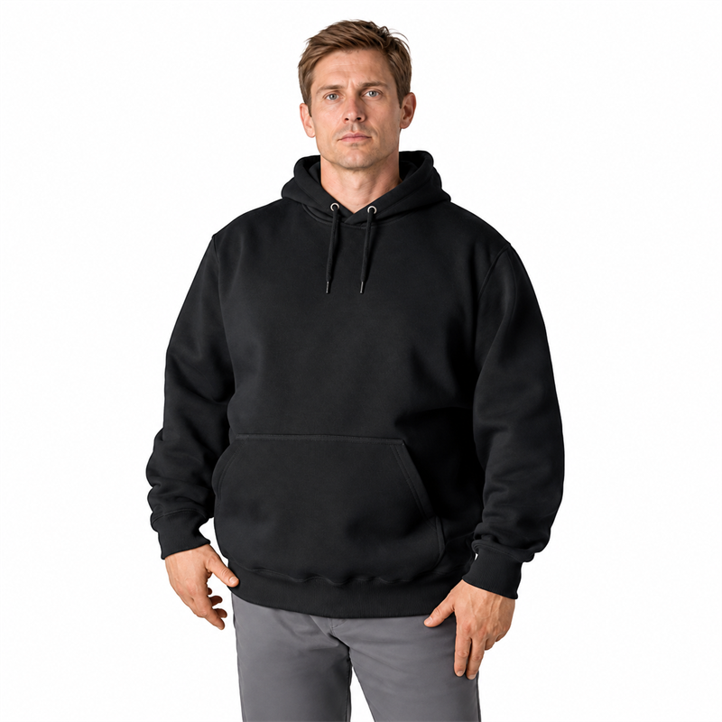 Men’s 13 oz Water-Repellent Heavyweight Pullover Hoodie – Loose Fit