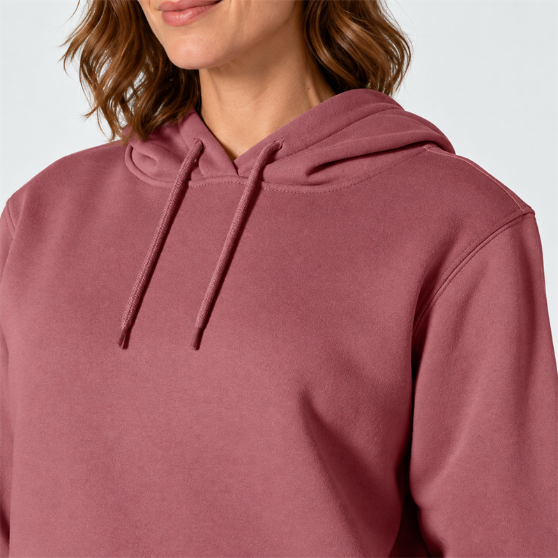 Women’s Lightweight Cotton-Blend Pullover Hoodie – Relaxed Fit