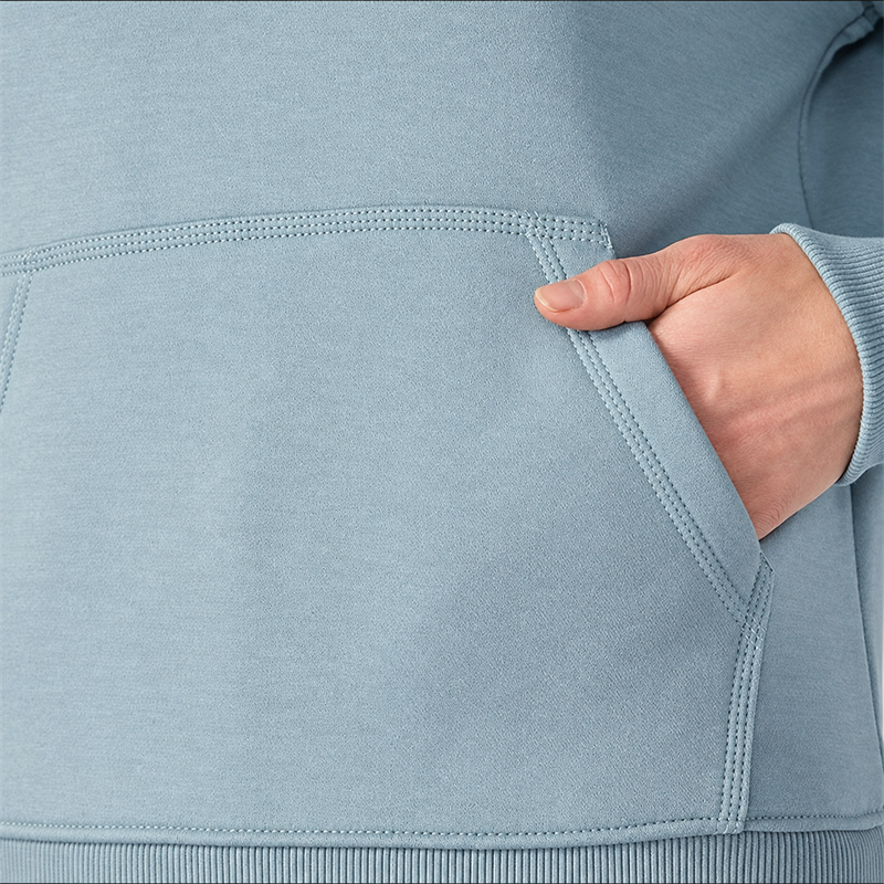 Women’s Midweight Quarter-Zip Mock-Neck Sweatshirt – Relaxed Fit