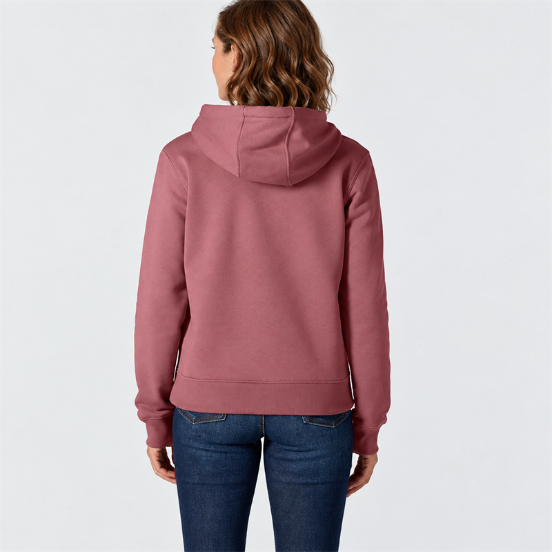 Women’s Lightweight Cotton-Blend Pullover Hoodie – Relaxed Fit