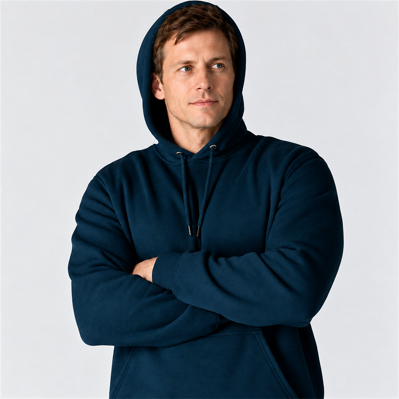 Men’s 10.5 oz Midweight Cotton-Blend Pullover Hoodie – Loose Fit