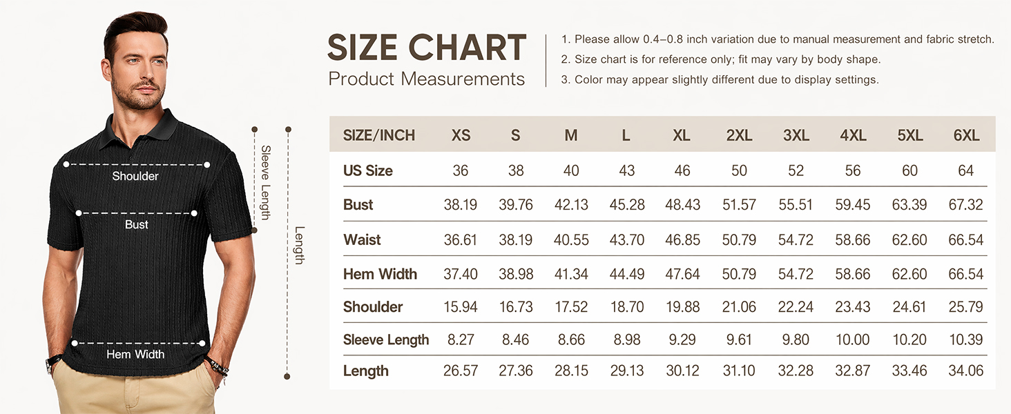 Mens Casual Polo Shirt Summer Short Sleeve Vacation Button Beach Knit Stretchy Golf Shirts