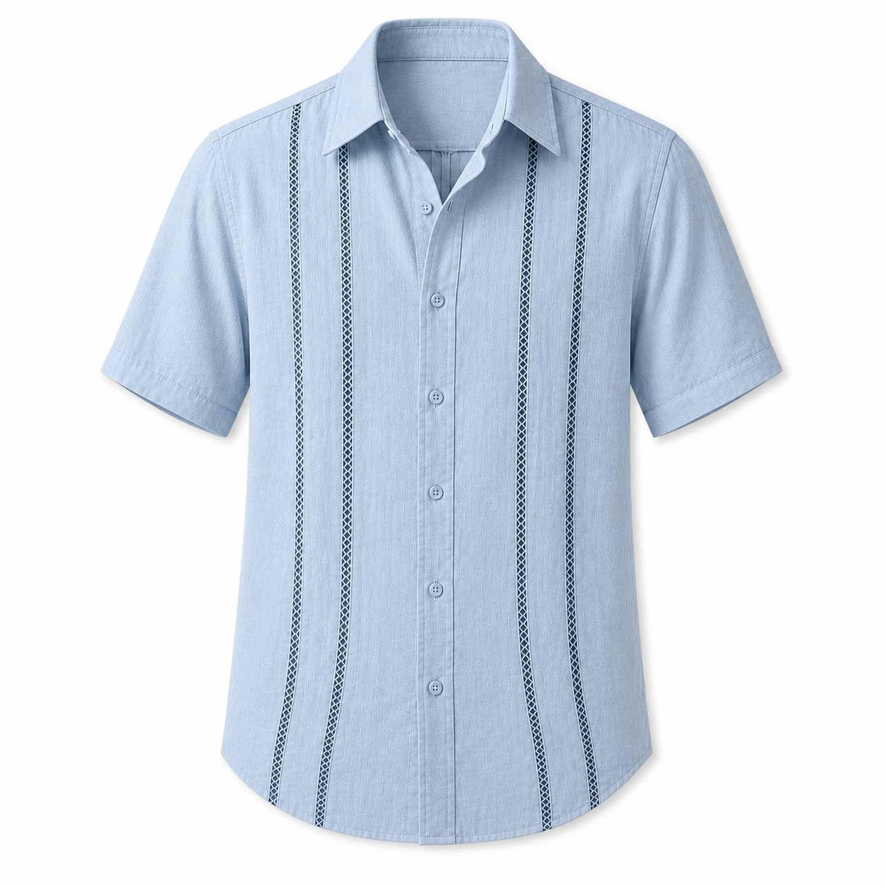 Men's Cuban Guayabera Short Sleeve Shirts - 8 & 16 Pack