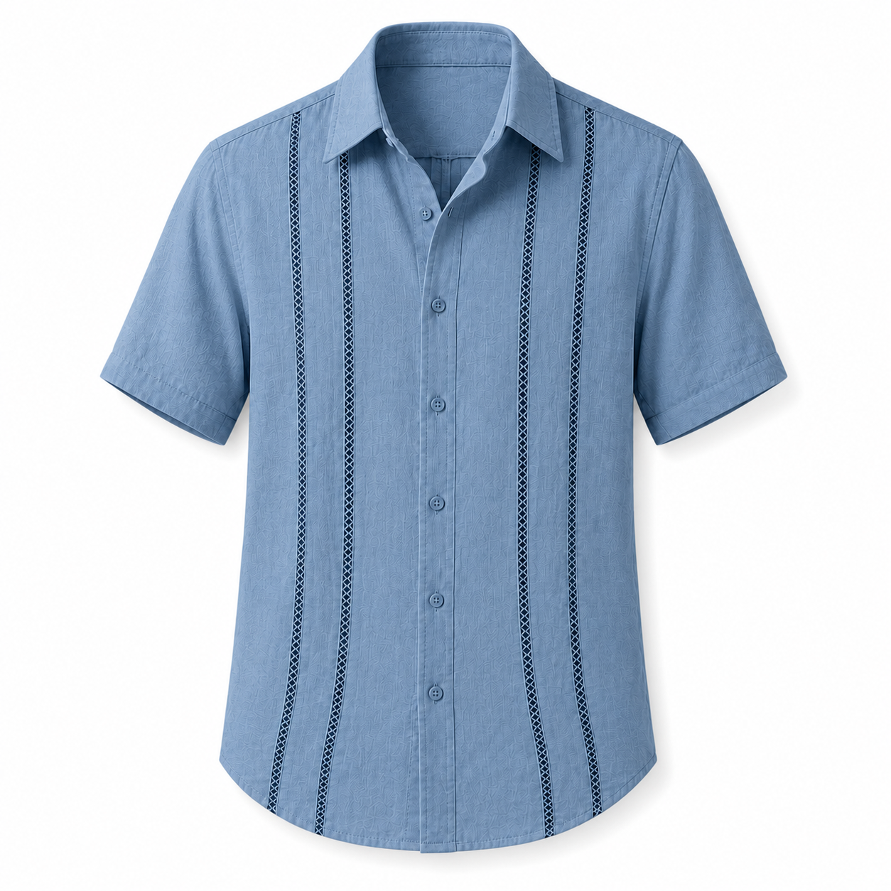 Men's Cuban Guayabera Short Sleeve Shirts - 8 & 16 Pack