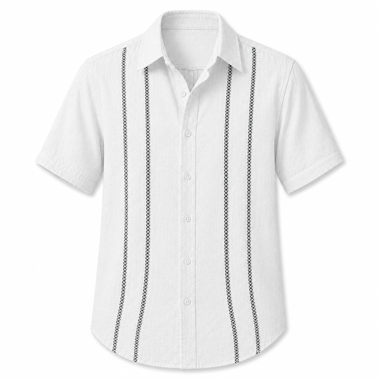Men's Cuban Guayabera Short Sleeve Shirts - 8 & 16 Pack