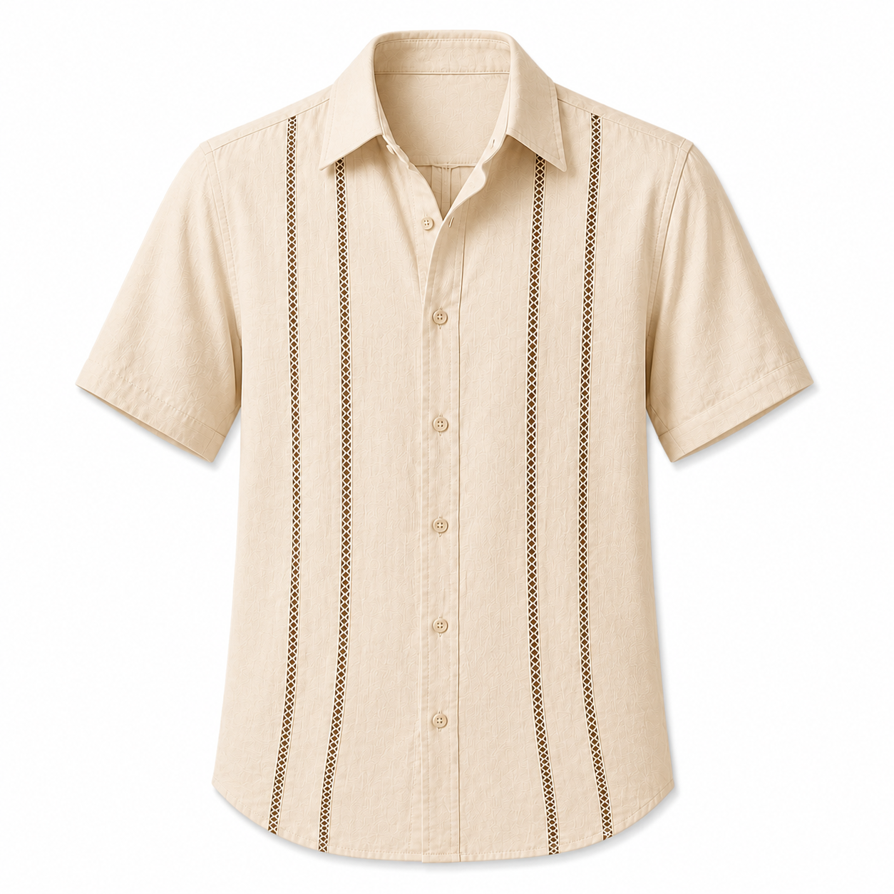Men's Cuban Guayabera Short Sleeve Shirts - 8 & 16 Pack