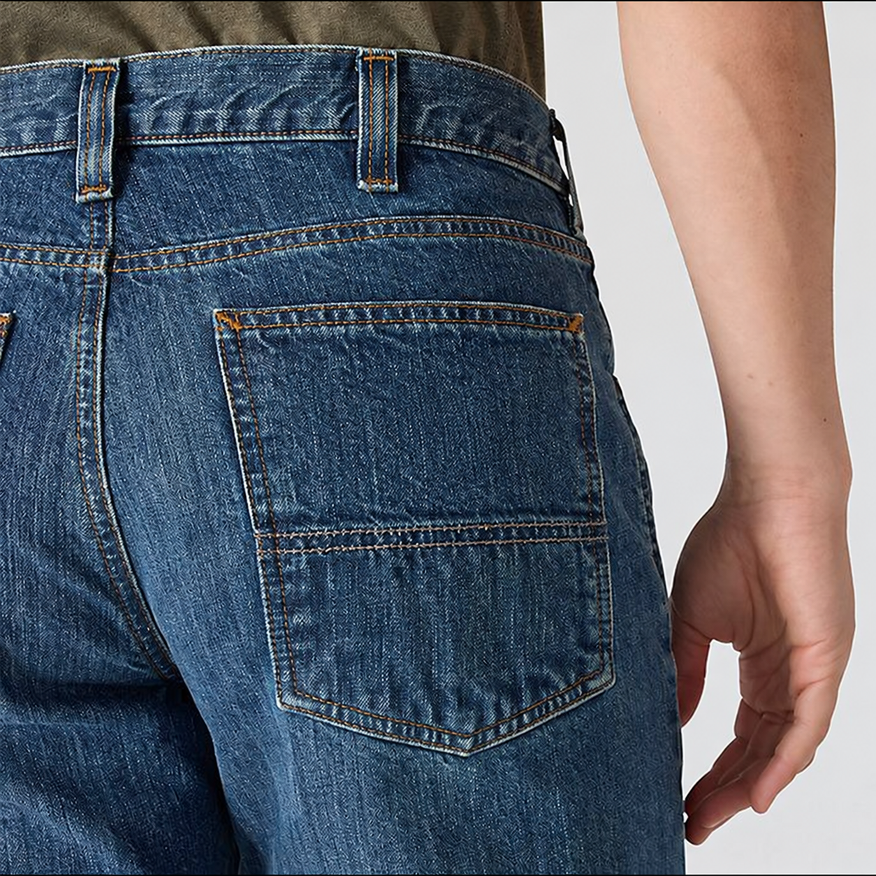 Men’s 13 oz Relaxed Straight Five-Pocket Jeans – 100% Cotton