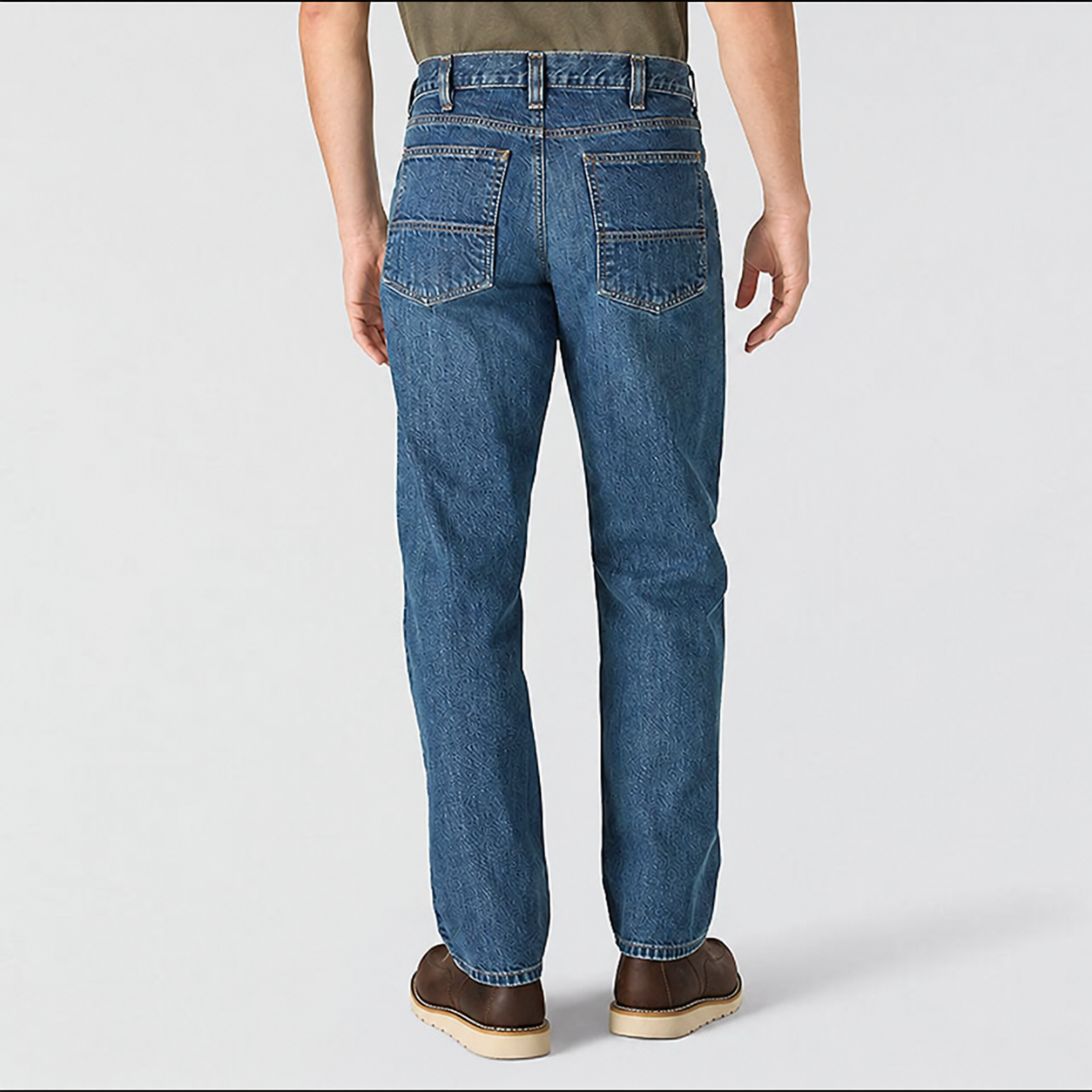 Men’s 13 oz Relaxed Straight Five-Pocket Jeans – 100% Cotton