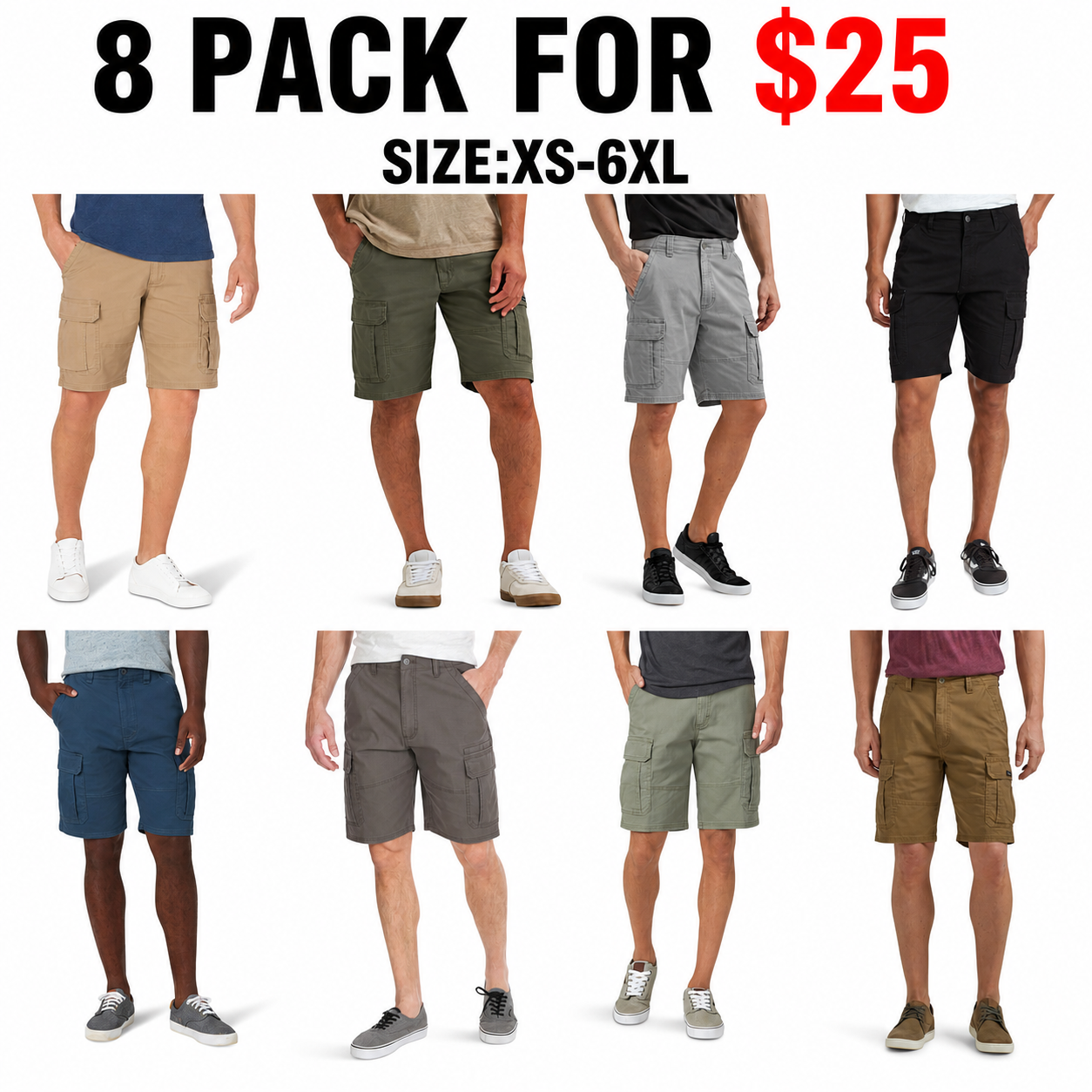 Wrangler Authentics Men's Classic Cargo Stretch Short