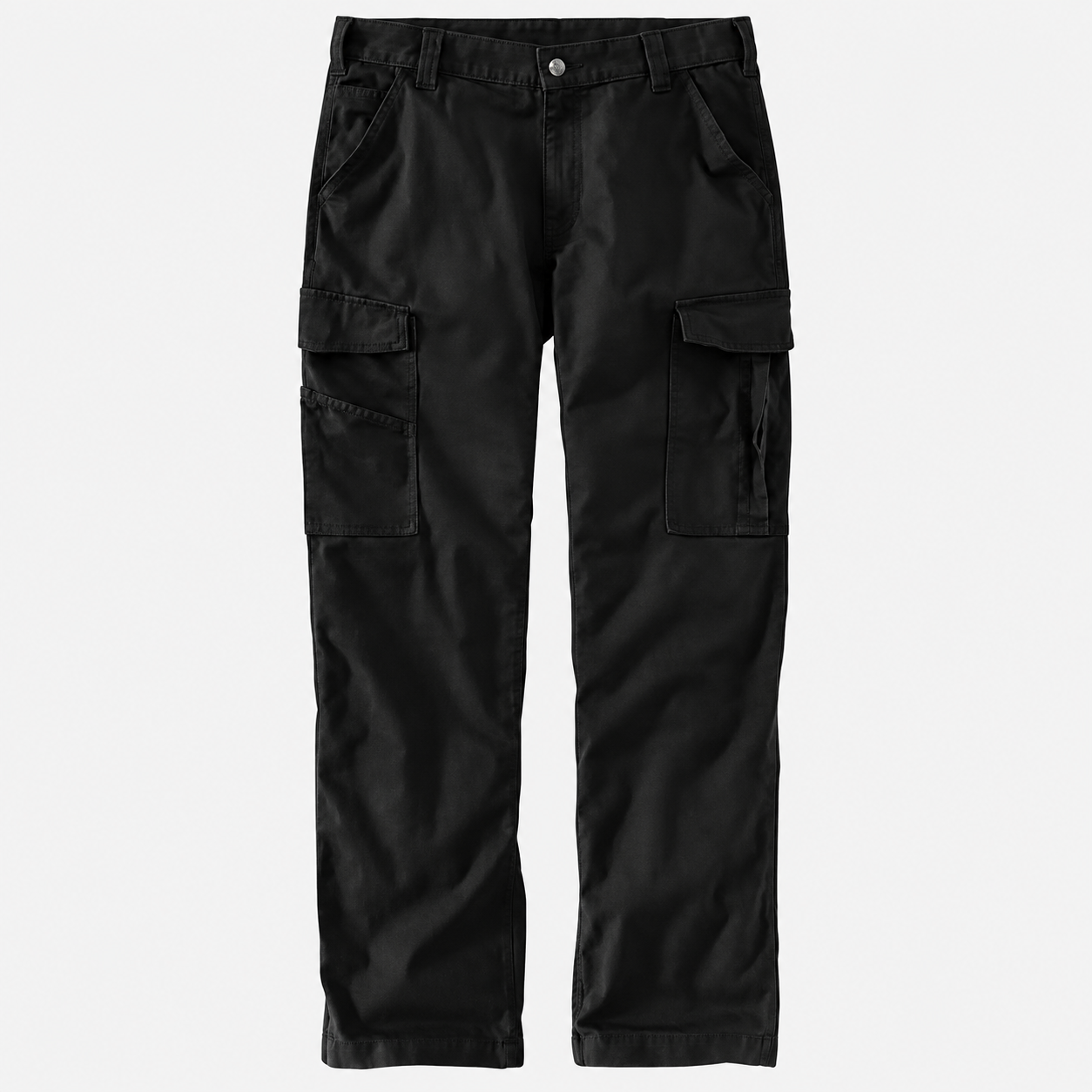 Black lightweight stretch cargo work pants