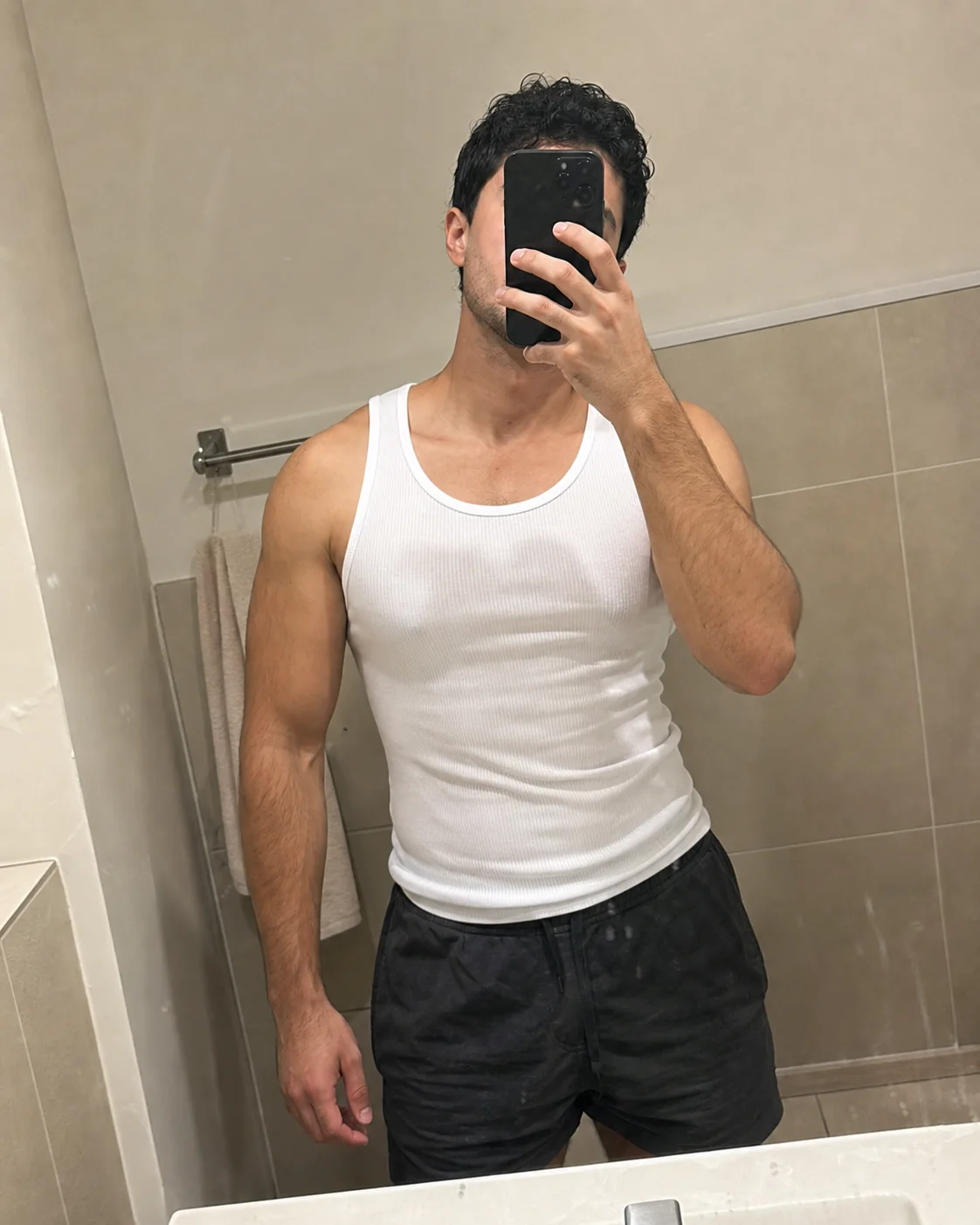 Everyday style reference featuring ribbed athletic tank tops