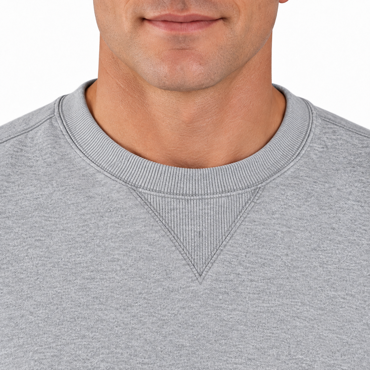 Men’s Loose Fit Midweight Crewneck Sweatshirt – Cotton-Blend Fleece