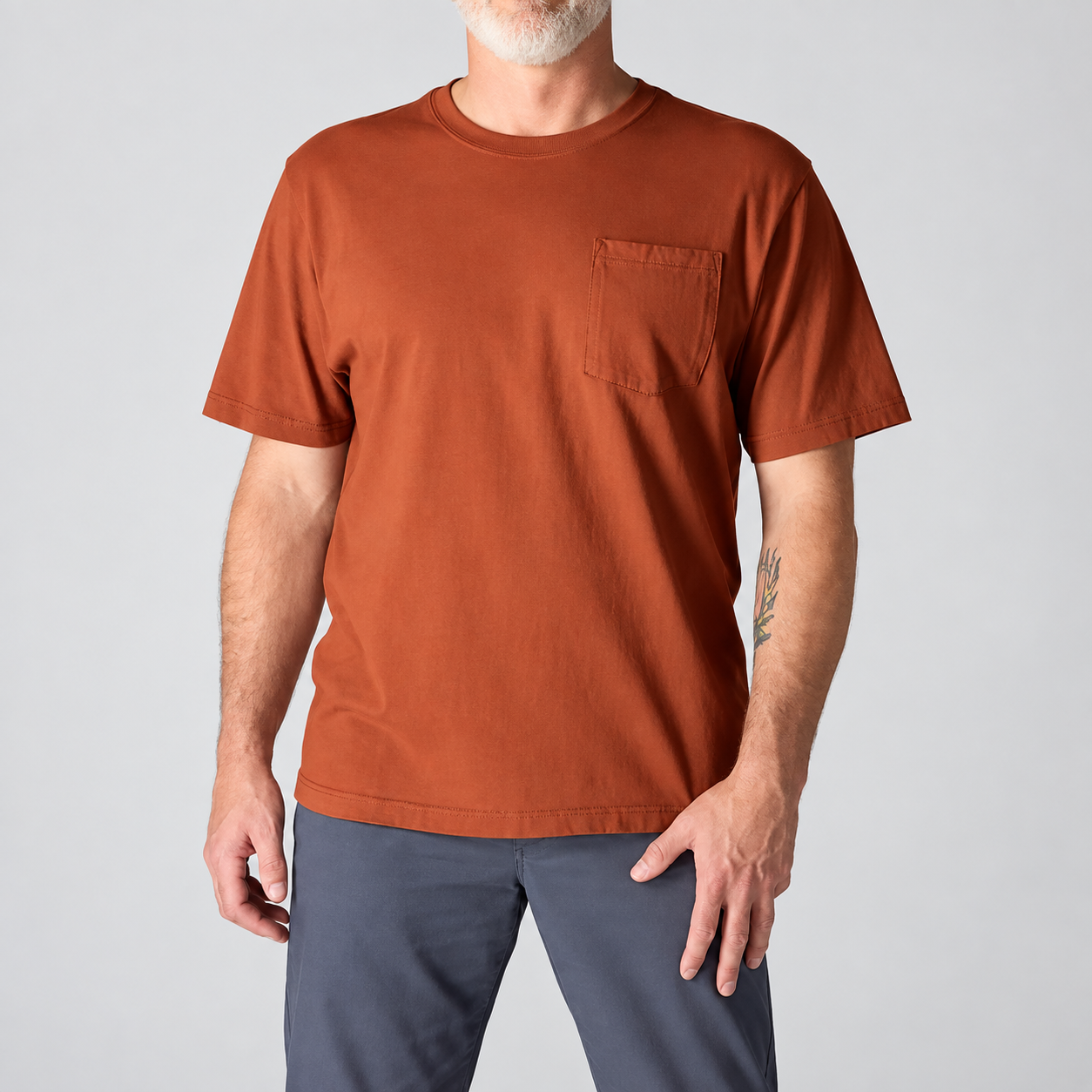 Homestead Red heavyweight pocket T-shirt