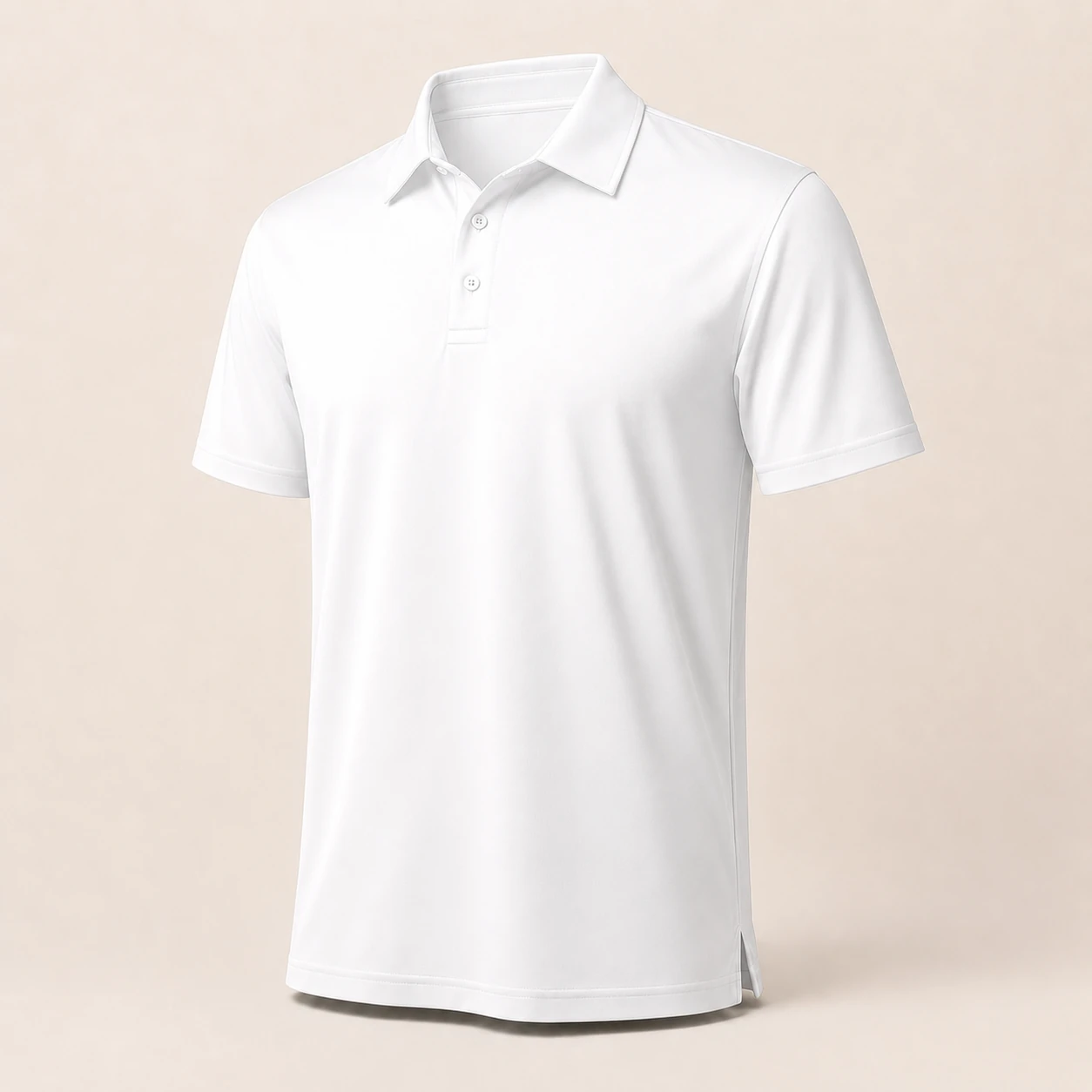 White classic fit performance polo shirt