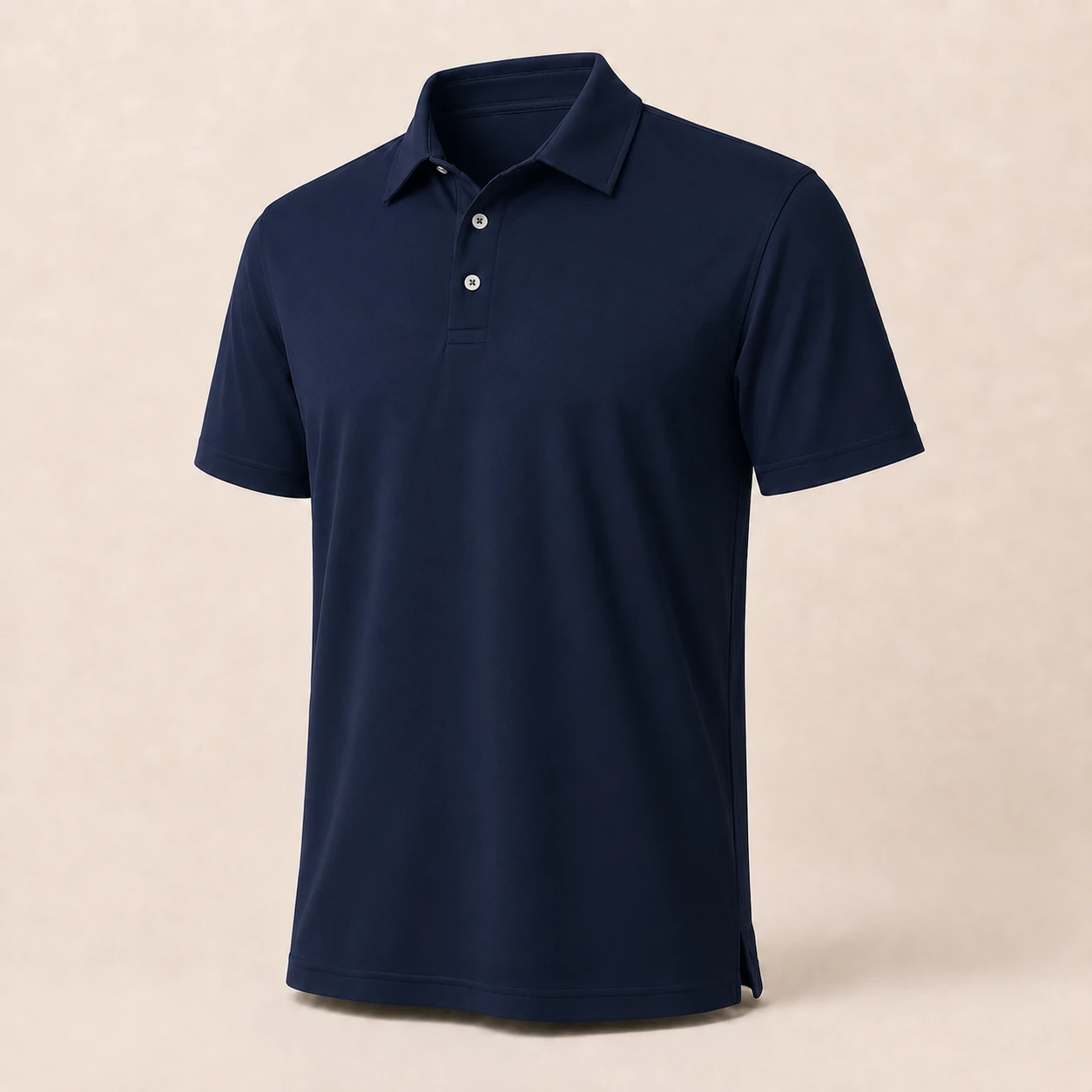 Navy Blue classic fit performance polo shirt